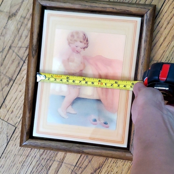 Vintage Bessie Pease Guttman oak framed tile art - Picture 6 of 9